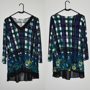 Dana Buchman Women's V shape Multi Color